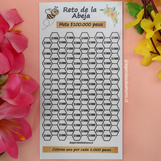 RETO DE LA ABEJA - CARTILLA PLASTIFICADA