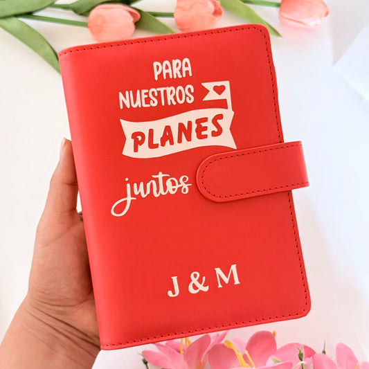 Agenda con retos de ahorro en pareja