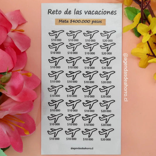 RETO DE LAS VACACIONES - CARTILLA PLASTIFICADA