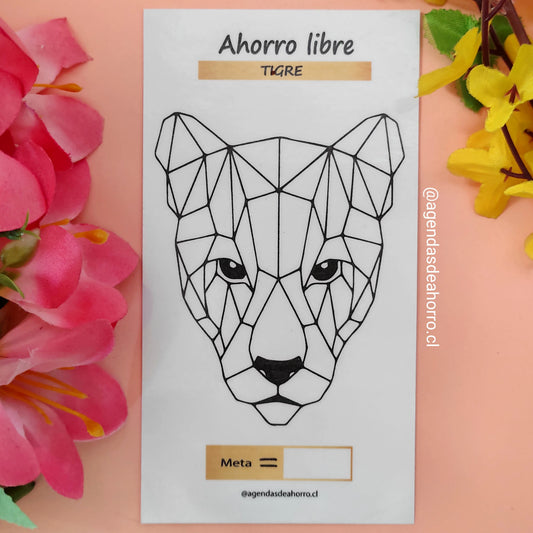 RETO AHORRO LIBRE DEL TIGRE - CARTILLA PLASTIFICADA
