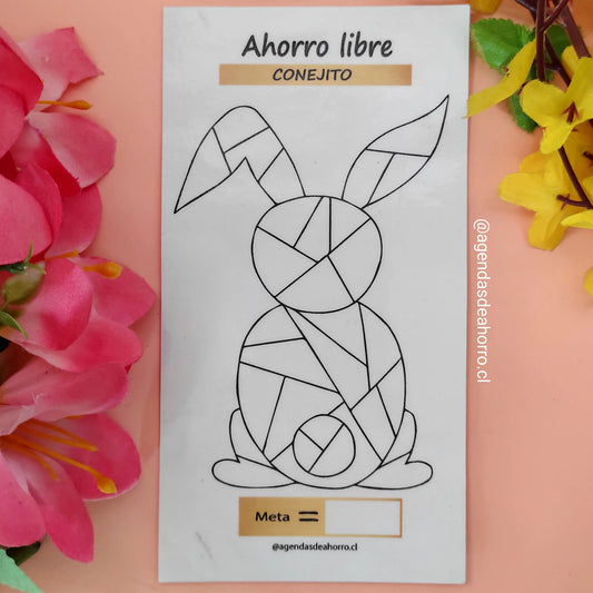 RETO AHORRO LIBRE CONEJITO - CARTILLA PLASTIFICADA