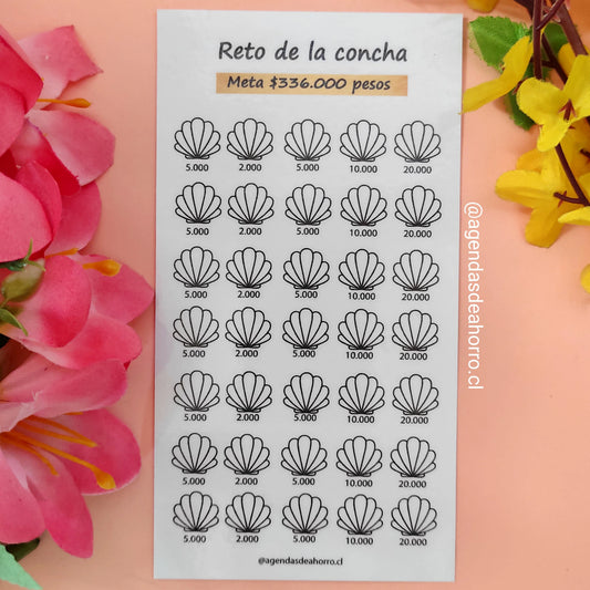 RETO DE AHORRO DE LA CONCHA - CARTILLA PLASTIFICADA