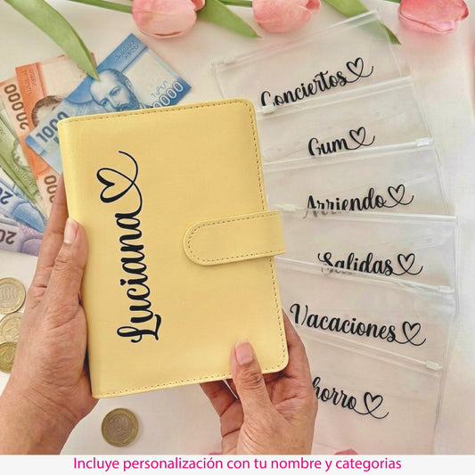 Agenda para Organizar el dinero - Color Amarillo