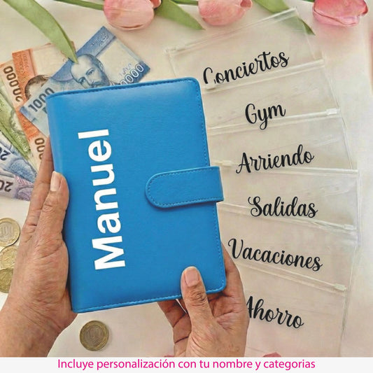 Agenda para Organizar el dinero - Color Azul