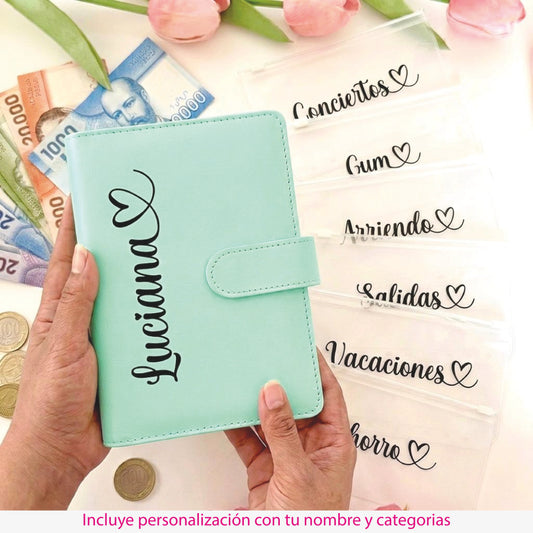 Agenda para Organizar el dinero - Color Menta