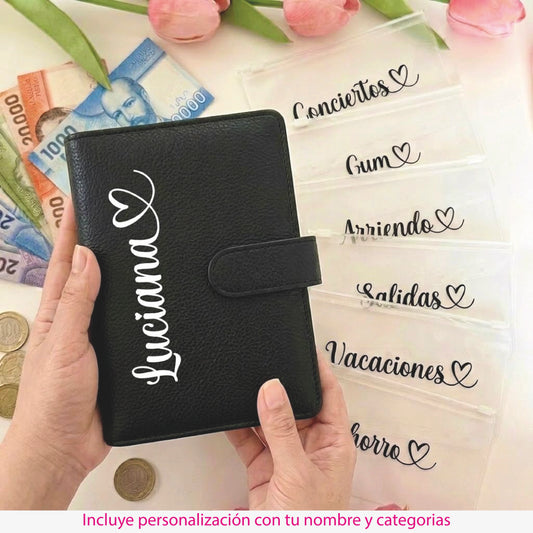 Agenda para Organizar el dinero - Color Negro